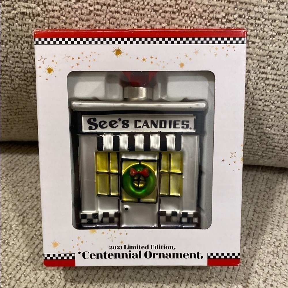 See’s Candies Centennial Ornament - Store front